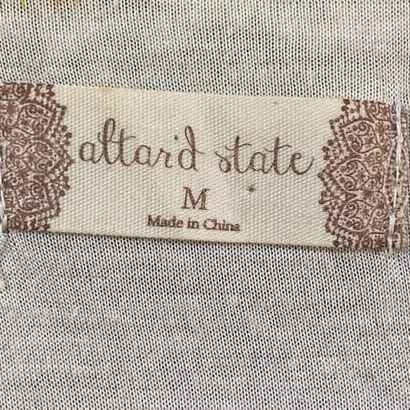 Altar'd State Faux Fur Teddy Hooded Vest Beige Cream Size Medium Zip Closure - Picture 8 of 10